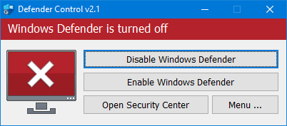 Troubleshooting Defender Control Issues